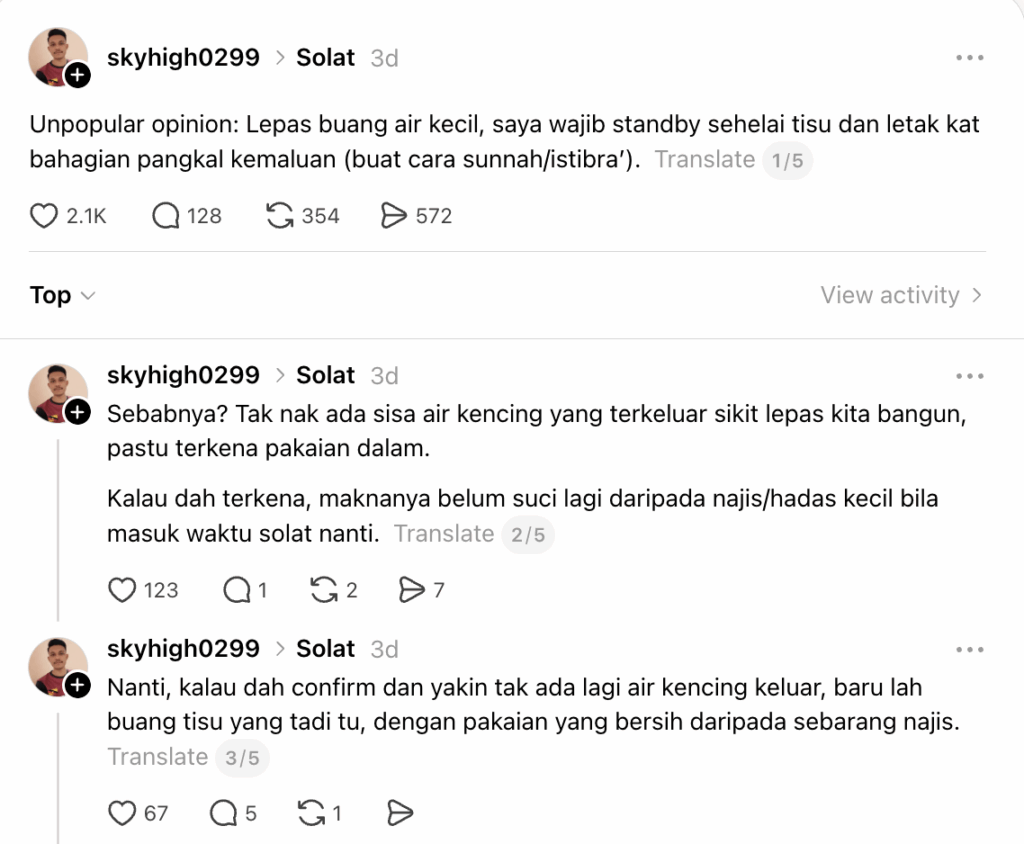 sisa kencing